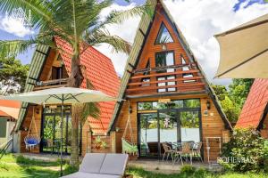 Bygningen som chaletet ligger i