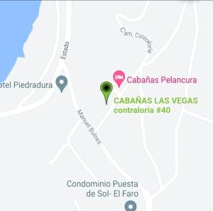 a map of cabanas las vegas at Cabañas las vegas in San Antonio +4 photos