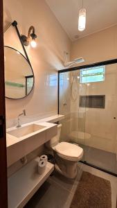 Koupelna v ubytování Pousada das Marias