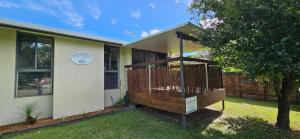 Bygningen som feriehuset ligger i