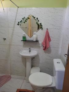 Koupelna v ubytování Pousada Flor e Ser