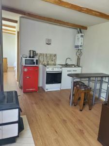 Η κουζίνα ή μικρή κουζίνα στο Mini cabaña acogedora en entorno natural