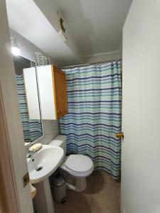 Koupelna v ubytování Espectacular departamento en Costanera de Villarrica