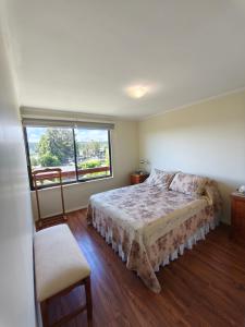 Postel nebo postele na pokoji v ubytování Espectacular departamento en Costanera de Villarrica