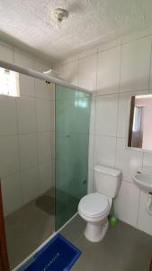 Koupelna v ubytování Hospedagem estação