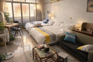 Et opholdsområde på Lukang Hongyu Hostel