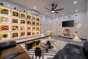 Et tv og/eller underholdning på Meis House Homestay