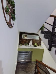 a stairway with a stair case and a stair railing at koi Residencial 301 in Chimbote