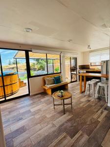 Køkken eller tekøkken på Complejo Bosque Escondido