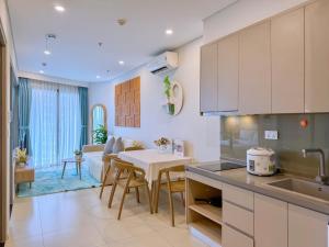 Kuchyň nebo kuchyňský kout v ubytování Habi Home - The Sóng Vũng Tàu
