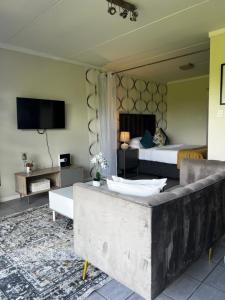 TV a/nebo společenská místnost v ubytování MANDITAZ STUDIO