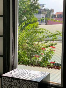 En have udenfor Laca Homestay HangDa