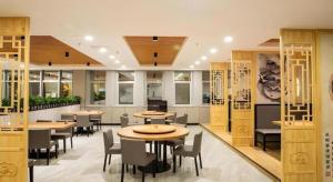 En restaurant eller et andet spisested på Shell Hotel Tai'an Feicheng Longshan Road