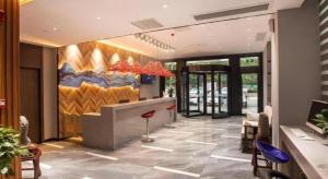 Lobbyen eller receptionen på Shell Hotel Tai'an Feicheng Longshan Road