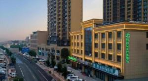 Udsigt til Zhaolou eller udsigt til byen taget fra hotellet