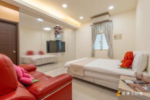 TV a/nebo společenská místnost v ubytování 宜蘭樂活小屋