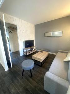 Khu vực ghế ngồi tại Le Duo Havrais