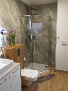 Koupelna v ubytování Letnisko