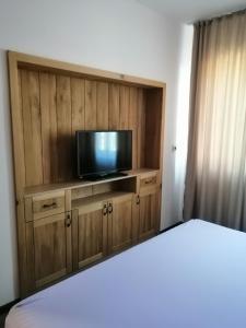 TV a/nebo společenská místnost v ubytování Апартамент Light blue