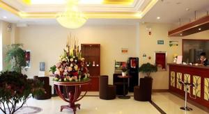 Lobbyen eller receptionen på GreenTree Inn Jiangsu Suqian Yiwu Business Center Fukang Avenue Express Hotel