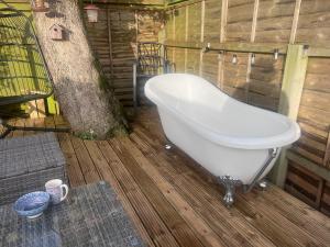 Et badeværelse på Ty Cariad