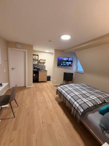 Postel nebo postele na pokoji v ubytování Pension Elisa