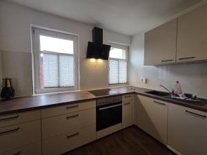 Kuchyň nebo kuchyňský kout v ubytování Mikra Homes24 in Meerane + 5 fotografií