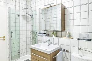 Koupelna v ubytování Angie's Ferienapartment Thermalbad + 12 fotografií