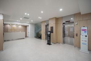 Køkken eller tekøkken på 스위스벨라 호텔 포항 죽도점