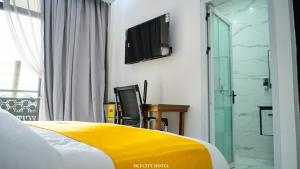 Et tv og/eller underholdning på Skycity Hotel Gh