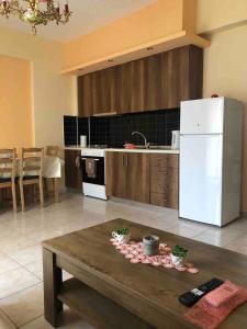 Køkken eller tekøkken på Cozy flat in Kilkis