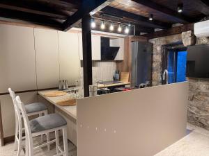 Kuchyň nebo kuchyňský kout v ubytování Villa Petra