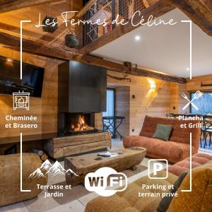 Χώρος καθιστικού στο Chalet - Les Fermes de Céline - Barcelonnette