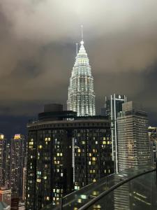 Udsigt til Kuala Lumpur eller udsigt til byen taget fra lejligheden