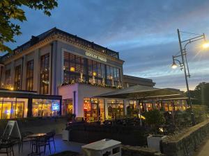 Bygningen som feriehuset ligger i