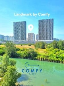 Výhled na řeku, která protéká v blízkosti apartmánu