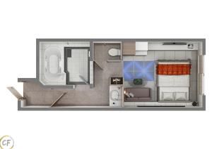 Plantegning af Charme Hotel, Romantic Hideaway in Central Tokyo + 81 billeder