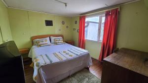 Postel nebo postele na pokoji v ubytování Albergue de Rene