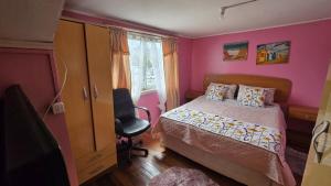 Postel nebo postele na pokoji v ubytování Albergue de Rene