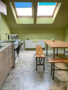 Kuchyň nebo kuchyňský kout v ubytování Jugata