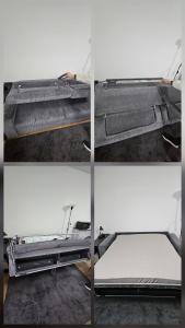 En eller flere senge i et værelse på Apartmán Moravští vlci