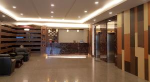 The lobby or reception area at SunWang Hotel