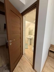 Koupelna v ubytování Cabana Parang