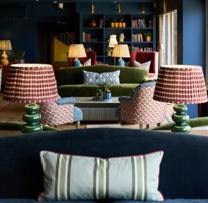 Posezení v ubytování Mad Swans in The Mendips