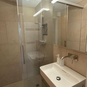 Et badeværelse på Churfirsten Panorama - CharmingStay