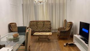 TV a/nebo společenská místnost v ubytování Vichy centre ville