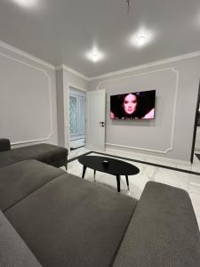 TV a/nebo společenská místnost v ubytování Apartament modern