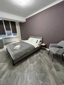 Postel nebo postele na pokoji v ubytování Apartament modern