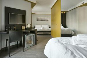 Кровать или кровати в номере Hotel Europa