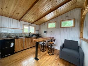 Køkken eller tekøkken på Bauda Cabaña Costera